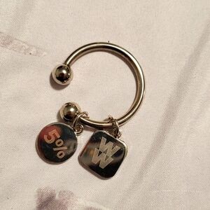 Weight Watchers key chain with 2 charms